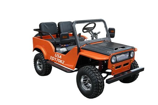 Vitacci Jeep GR-2 125cc 2-Seater Go-Kart from 12 to 99 Years, Black