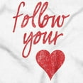 thumbnail image 2 of Follow Your Heart Cute Valentines Day Womens Plus Size Graphic Zipper Hoodie Brisco Brands 4X, 2 of 3