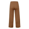 thumbnail image 3 of Cargo Pants for Women High Waisted Straight Wide Leg Pants Elastic Waistband Drawstring Women Pants Casual Baggy Workout Pants for Women, 3 of 6