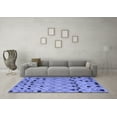 thumbnail image 3 of Ahgly Company Machine Washable Indoor Rectangle Abstract Blue Modern Area Rugs, 8' x 12', 3 of 4