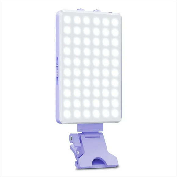 Luz de Relleno LED Portátil con Interfaz de Carga Tipo C para Teléfono Móvil, para Tomar Fotografías y Videos, con Clip, Color