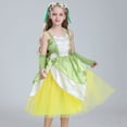 thumbnail image 5 of KAWELL Costume d'Halloween Vert pour Filles, Robe de Conte de Fées Princess avec Riches Accessoires pour Cosplay Carnaval, 5 of 5