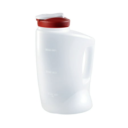 Rubbermaid MixerMate 1 Gallon Drink Pitcher with Red Lid