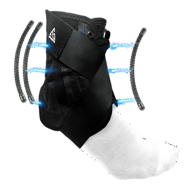 Ankle Brace for Sprained Ankle, Lace-Up Ankle Support Stabilizer Men & Women – Adjustable Compression for Injury Recovery, Basketball, Running, Volleyball & Sports Protection - XLarge Size, Left Foot