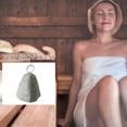 thumbnail image 4 of Graflsoa Quick-Absorb Felt Sauna & Shower Cap, Grey - Smooth, Thick, Heat-Protective for Bathing & Spa Use, 4 of 6