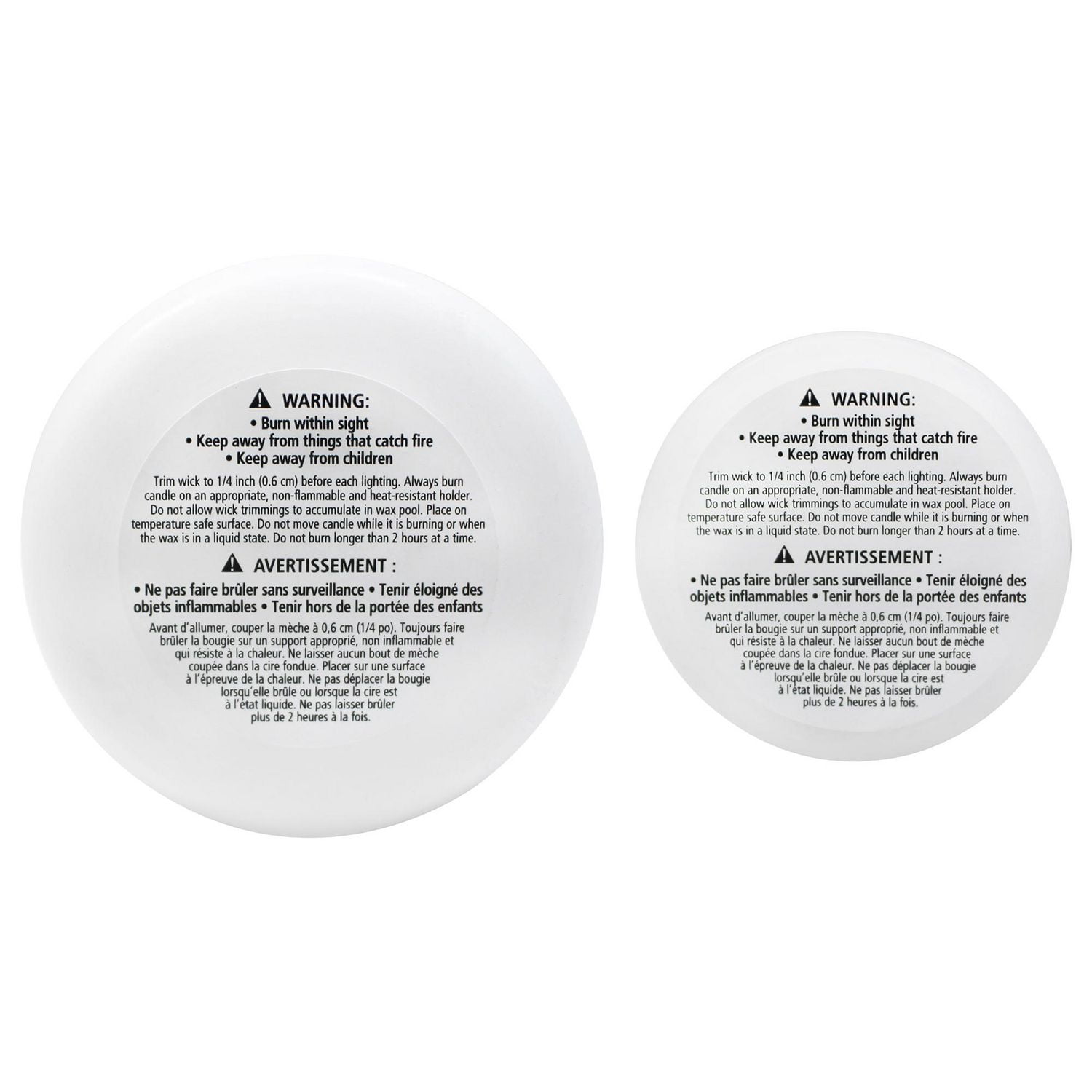 Mainstays Unscented Pillar Candle Set