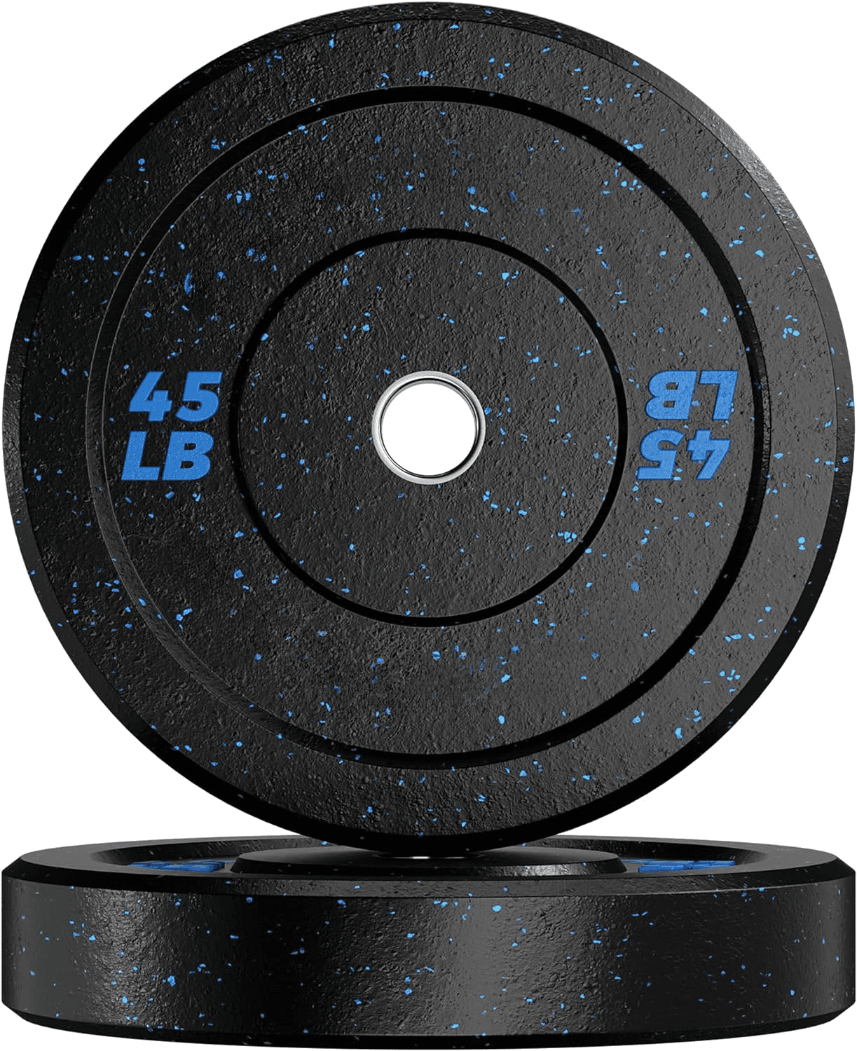 Rugerasy Rubber Olympic Bumper Weights Plates Set,2 In Barbell Plates,Barbell Weights for Strength Training Weightlifting