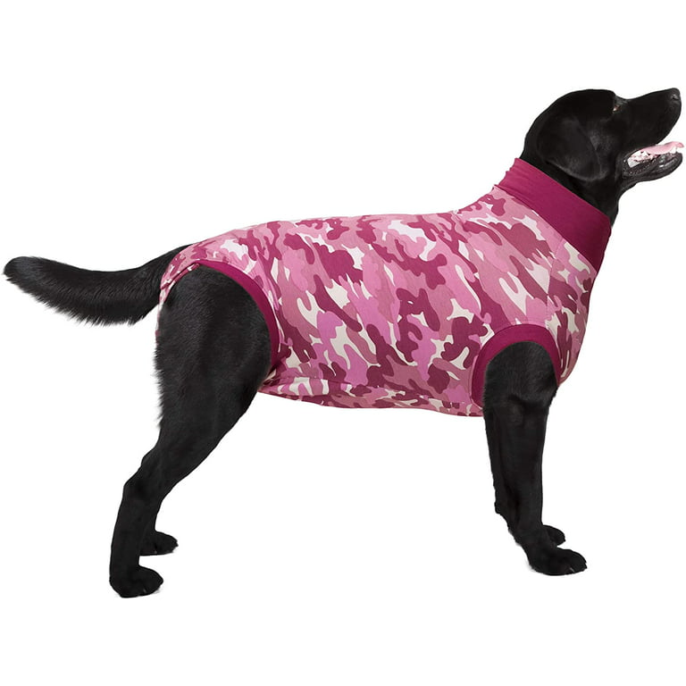 Suitical Recovery Suit Dog, Medium Plus, Pink Camouflage 