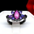 thumbnail image 5 of Logan Butterfly Promise Ring for Women Pink Fire Opal Purple Cz Ginger Lyne Collection, 5 of 5