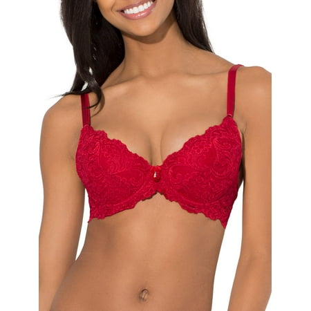 

Smart & Sexy Women s Signature Lace Push-up Bra Style-85046