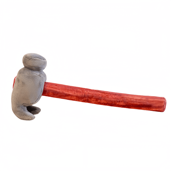 Early Education Stuffed Animal Axe Plush Toy - Fun Halloween Hammer Props-Cosplay Plush Toy-15.7inch