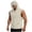 Hoodie Pullover Khaki, variant on Summer Mens Sleeveless Hoodie Pullover Drawstring Crew Neck Solid Color Shirt wtih Pocket Fashion Streetwear Fathers Gift