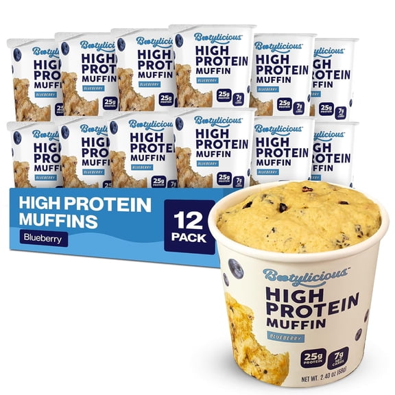 Bootylicious High Protein Muffins| Blueberry | 12-Pack