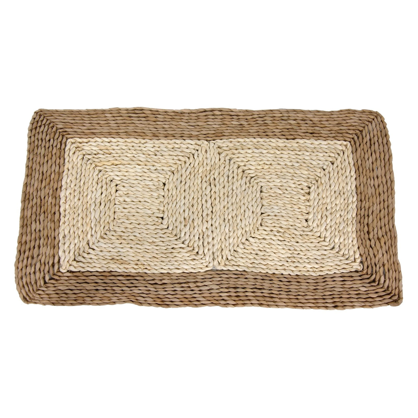 Oriental Furniture Natural Fiber Oriental Furniture Rush Grass Rug, 31"W x 18"D, Beige