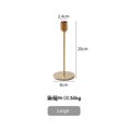 thumbnail image 2 of Multitrust golden metal candle holder, cone-shaped decorative candle holder, 2 of 6