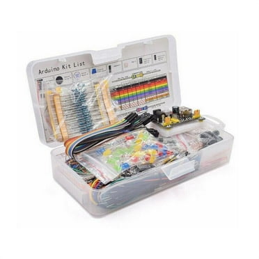 Electronic Component Starter Kit Wires Breadboard Buzzer LED Trans X7D8