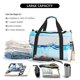 thumbnail image 5 of Disketp Crystal Clear Water Splash Bolsa de Viaje Tipo Duffle, Bolso de Mano para Fin de Semana para Mujer, Bolsa de Gimnasio Ligera para Hombre, Esencial para Viajes, 5 of 7