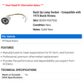 thumbnail image 2 of Back Up Lamp Socket - Compatible with 1973 Buick Riviera - AC Delco, 2 of 2