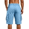 thumbnail image 4 of Trgacdwlo Men Cargo Shorts Breathable Men's Athletic Shorts Hiking Running Quick Dry Elastic Waist Mens Shorts Casual with Pocket, 4 of 8