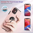 thumbnail image 4 of Hidden Series Compatible with iPhone 12 Case 5G, [Heat Dissipation] [No Fall-Off Kickstand] 360° Metal Ring, 15Ft Military Grade Shockproof Phone Case for iPhone 12 6.1 Inch, Pink, 4 of 13