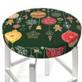 thumbnail image 3 of Lsque Christmas Round Bar chair cushion covers Velvet Fabric Premium Comfort Protects from Scratches and Stains for 14-17 Inch Chair- 14 inch, 3 of 7