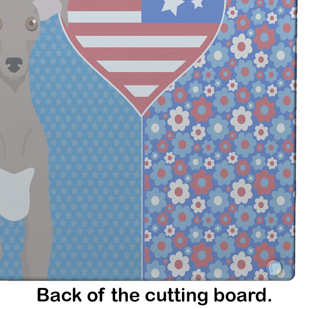 Fawn Italian Greyhound Glass Cutting Board Large 12 in x 15 in