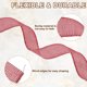 thumbnail image 4 of Cinta de alambre de yute Uxcell de 1" x 10 yardas, cinta de borde de alambre, correa tejida, rosa rojo, 4 of 7