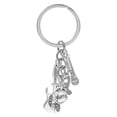 thumbnail image 3 of WEUVEB Metal Music Keychain Music Keychain Silver Zinc Alloy 1Pack, 3 of 8