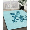 thumbnail image 2 of Ahgly Company Indoor Rectangle Patterned Electric Blue Area Rugs, 7' x 9', 2 of 6