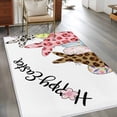 thumbnail image 2 of Area Rugs for Living Room 4x6 Ft, Easter Non Slip Area Rugs for Kitchen Bedroom Entryway, Spring Watercolor Leopard Prints Bunny Flower Eggs Washable Carpet Runner Rug Floor Mats for Bedroom, 2 of 8