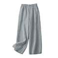 thumbnail image 5 of Drovellove Women's Plus Size Casual Cropped Pants with Pockets – Mid-Rise Straight Leg Summer Shorts, 5 of 6