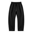 thumbnail image 6 of GERsome Wide Leg Sweatpants with Pockets Men's Open Bottom Pants Drawstring Waist Athletic Sweat Pants, 6 of 8