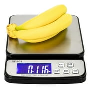 CCWeigh Digital Postal Scale, Stainless Steel Platform Scale for Shipping Package With 110 lbs Capacity and 0.1 Ounce Readibility