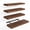 Walnut, variant on Fairy 15.8in Floating Shelves, Wall Shelves Set of 4, Shelves for Wall Decor, with Invisible Brackets, 15.8x1.2x5.5inches, White
