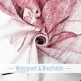 thumbnail image 5 of Shower Curtain Watercolor Flower Shower Curtain Sets - Spring Burgundy Floral plant Shower Curtains for Bathroom Washable，Fabric Modern Polyester with Hooks，72 x 84, 5 of 6