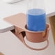 thumbnail image 5 of Soporte para Vasos Antiderrames, Abrazadera para Mesa, Soporte para Vasos Agua Lateral para Lugar Trabajo, Escritorio para Computadora, Soporte para Vasos Laterales, Rosa, 5 of 5
