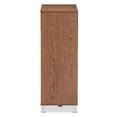 thumbnail image 5 of Bowery Hill Contemporary 2-Door Shoe Cabinet in Walnut, 5 of 5