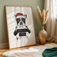 thumbnail image 6 of Xmas Is Coming - Illustration Dog Christmas Humor Black and White Winter Typography Unframed Wall Art Print 40 x 60 inches, 6 of 60