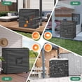 thumbnail image 3 of Fentiff Deep Freezer Cover, Waterproof Dustproof Chest Freezer Cover, Freezer Covers for Outside 7.0 Cubic Feet Chest Freezer All Season Protection,, 3 of 9