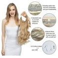 thumbnail image 5 of Extensiones de cabello de alambre Invisible para mujer, diadema ajustable, postizo sintético rizado largo, fibra resistente al calor, 5 of 5