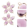 thumbnail image 2 of 10Pcs Glass Charm Connectors for Jewelry Making Jewelry Connectors DIY Necklace Connector Findings, 2 of 9