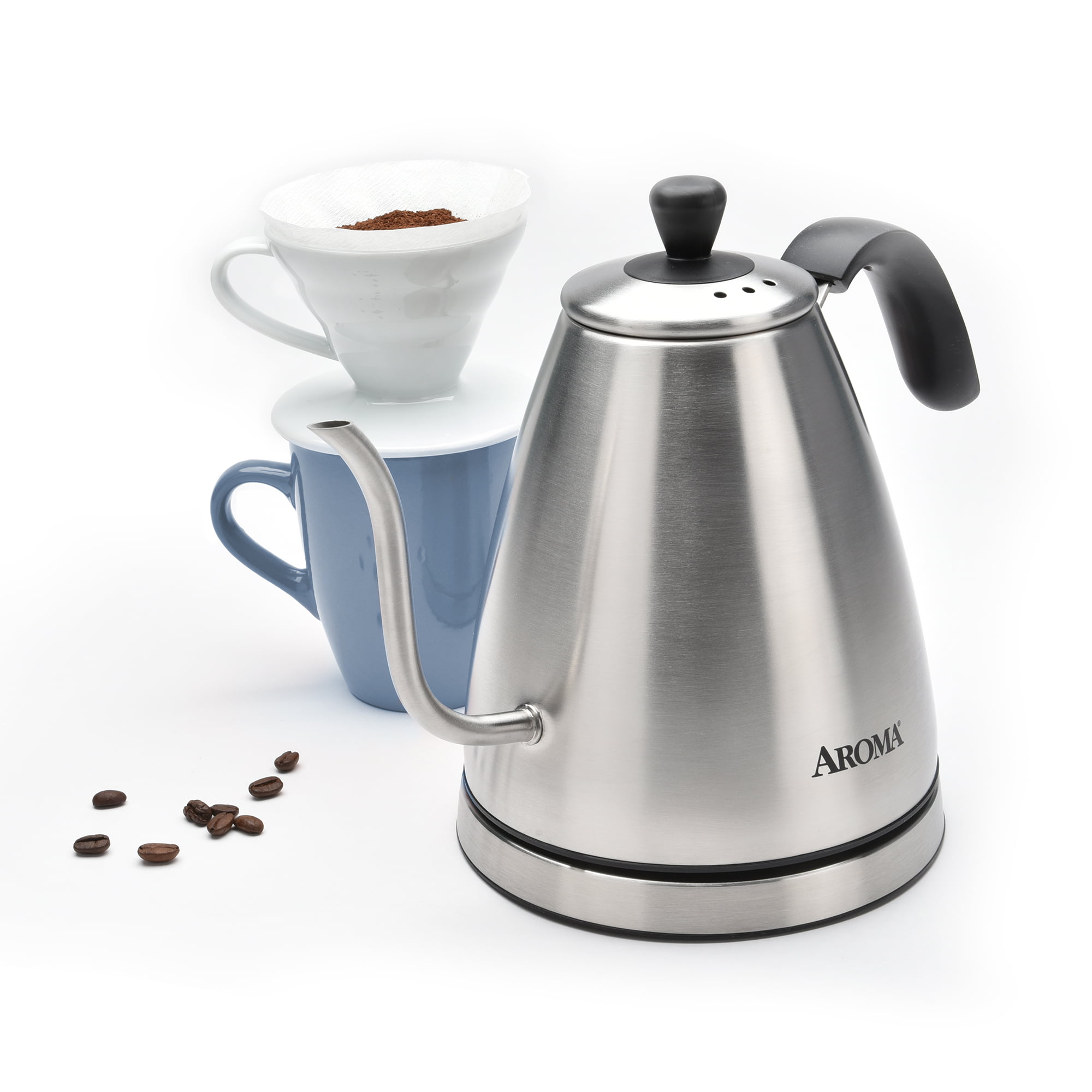 Aroma Stainless Steel Electric Water Kettle, Coffee, Tea & Espresso, Furniture & Appliances