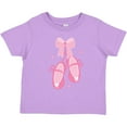 thumbnail image 3 of Inktastic Ballerina Pink Ballet Slippers Girls Toddler T-Shirt, 3 of 5