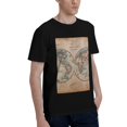thumbnail image 2 of Bingfone The World Is Hemisphere Men'S Loose Fit Short-Sleeve Pocket T-Shirt, 2 of 7
