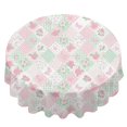 thumbnail image 2 of Pioneer Flower Floral Print Pattern Round Tablecloth 60 X 60 Inch, Wrinkle Resistant Wipeable Table Cloth for Kitchen Dining Picnic Patio Party, 2 of 6