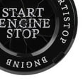thumbnail image 3 of Engine Start Stop Button Cover Protective Anti Scratch Spin Design Universal One Key Start Button Trim Black, 3 of 5