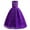 Purple, variant on Girls Flower Vintage Lace Princess Long Dress for Kids Tulle Pageant Formal Party Wedding Floor Dance Evening Gown 12-13 Years Green
