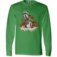 thumbnail image 3 of Inktastic Squirrel Superhero Landing with Acorns Long Sleeve T-Shirt, 3 of 5