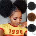 thumbnail image 2 of Moño de pelo sintético Soidarity Afro accesorios de estilo americano peluca Type9 NO9, 2 of 6