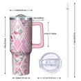 thumbnail image 2 of OBREWU Pioneer Flower Tumbler with Handle and Lid,Pioneer Flower 40oz Double Wall Vacuum Insulated Tumbler,Cups Gift for Women and Men, 2 of 7